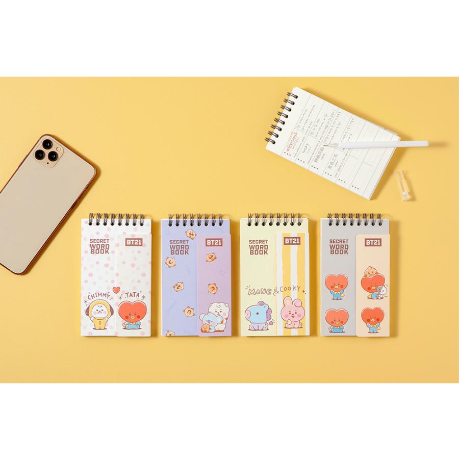 BT21 Secret Word Book【送料無料】シークレット単語帳 単語帳 リング