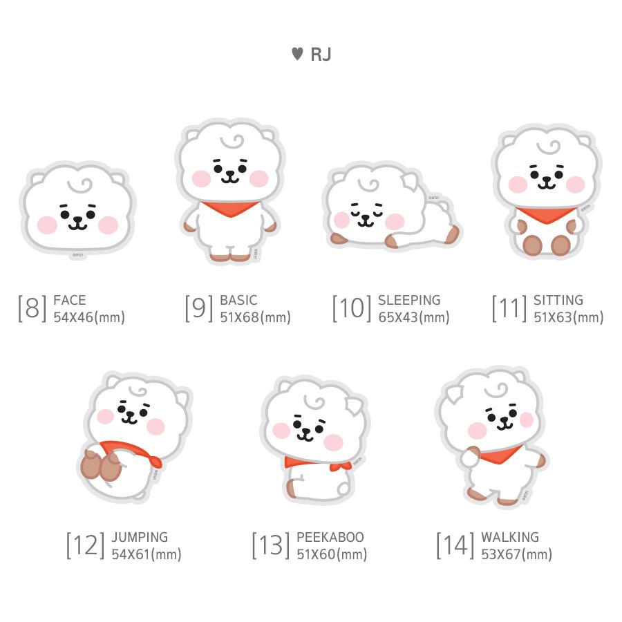 BT21 BIG STICKER【BTS公式グッズ】BT21 STICKER SLEEPING【BTS公式