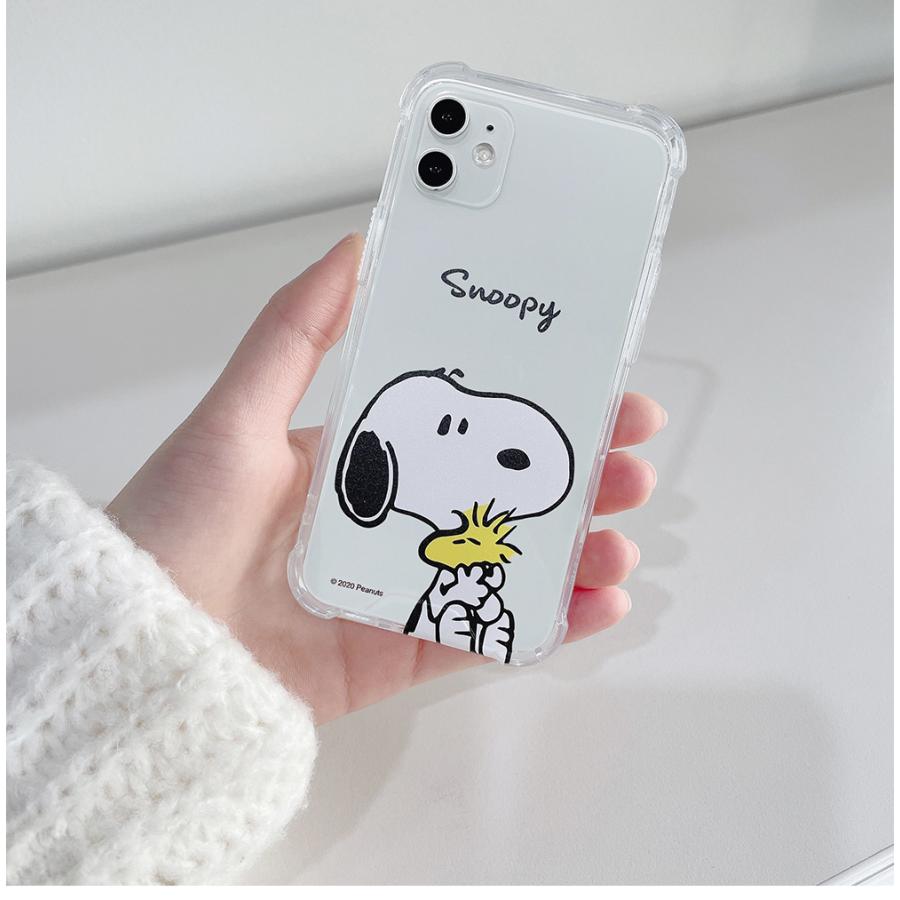 Snoopy Clear Hard Case【送料無料】iPhoneケース スヌーピー 正規品 スヌーピーグッズ シンプル アイフォンケース ブランド デザインケース | PEANUTS | 03