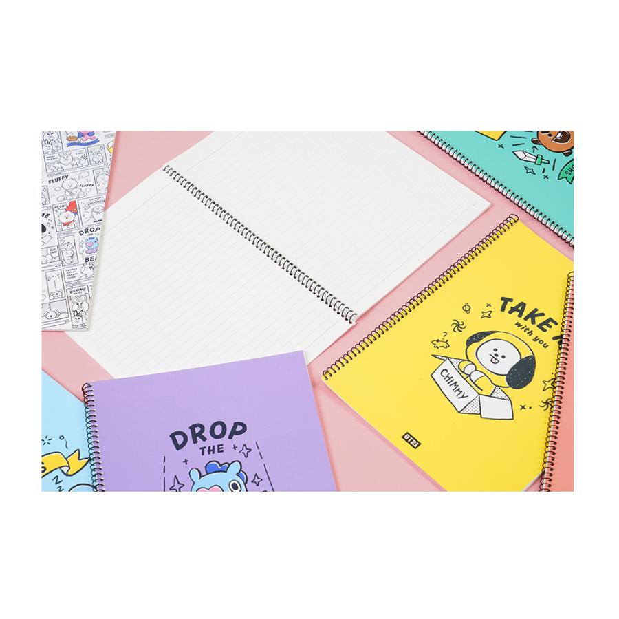 BT21 Spring Line Note Ver.2【送料無料】公式グッズ ノート スプリング 罫線 リングノート 受験 かわいい 学生 学校 BTS 韓国 新学期 メモ 勉強 文房具 手帳 |  | 07