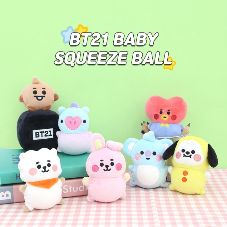 BT21 Baby Squeeze Ball【BT21公式グッズ】スクイーズボール ストレス解消ボール 破れにくい 癒され ぬいぐるみ 人形 インテリア BTS 防弾少年団プレゼント |  | 08