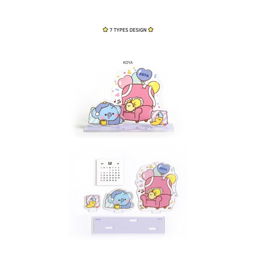 BT21 Acrylic Stand Calendar Party【BT21公式グッズ】卓上カレンダー アクリルスタンドカレンダー デスクワーク カレンダー |  | 10