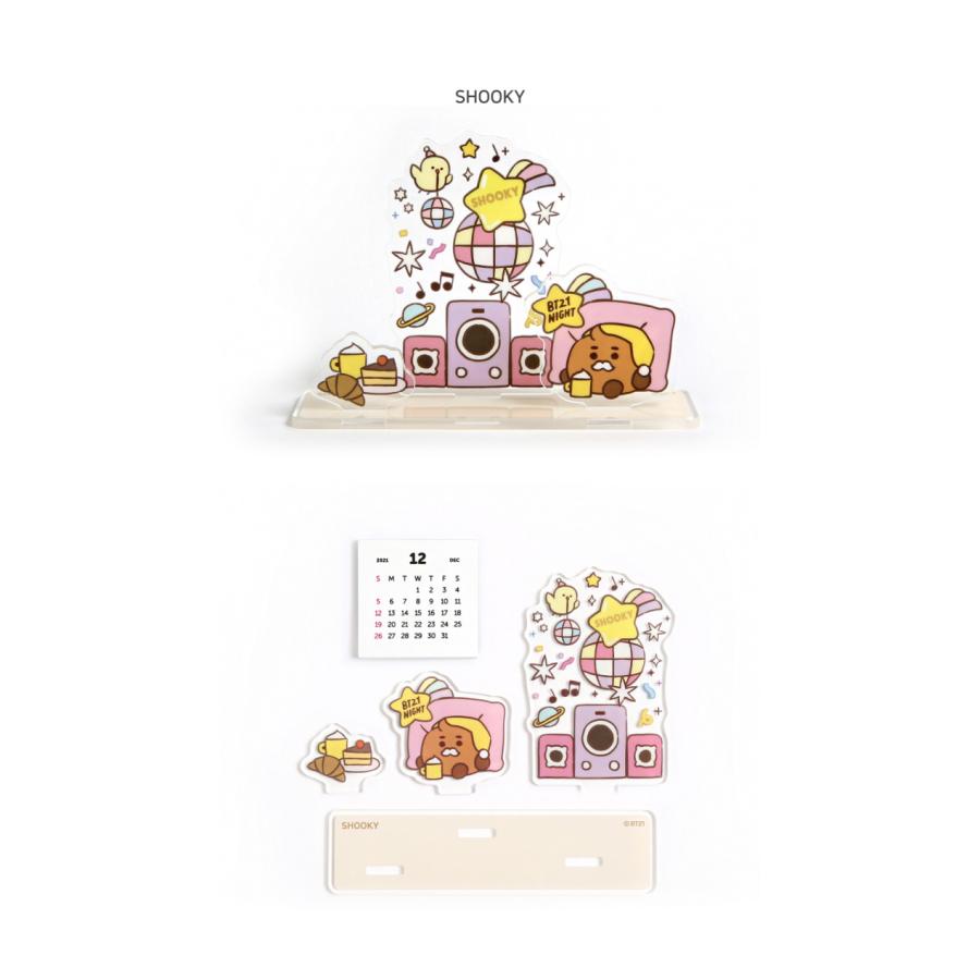 BT21 Acrylic Stand Calendar Party【BT21公式グッズ】卓上カレンダー アクリルスタンドカレンダー デスクワーク カレンダー |  | 12