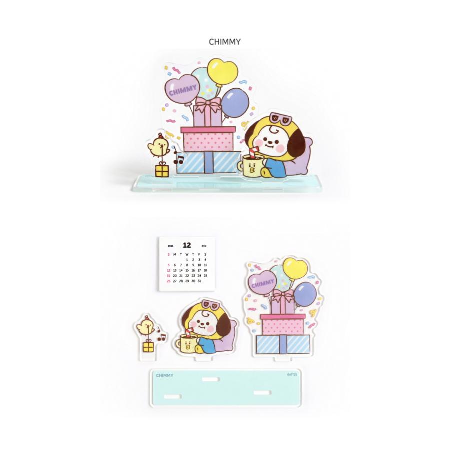 BT21 Acrylic Stand Calendar Party【BT21公式グッズ】卓上カレンダー