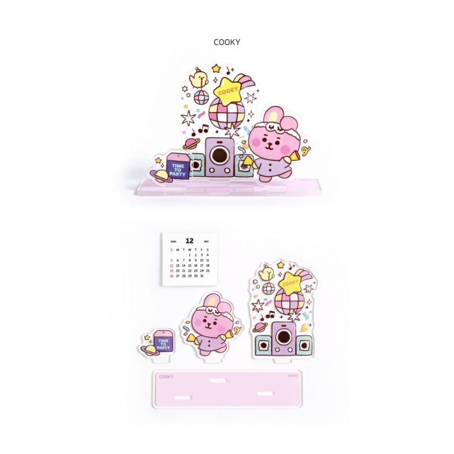 BT21 Acrylic Stand Calendar Party【BT21公式グッズ】卓上カレンダー アクリルスタンドカレンダー デスクワーク カレンダー |  | 02