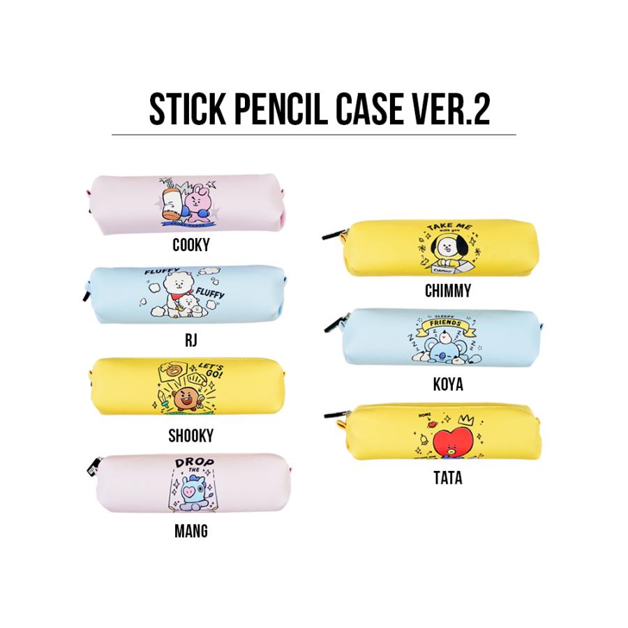 BT21 Stick Pencil Case Ver.2【公式グッズ】スリムペンケース 正規品 BTS リトルバディ 公式グッズ ペンケース 筆箱 使いやすい 受験 かわいい 学生 学校 |  | 02