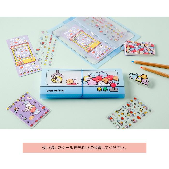 BT21 Sticker File【BT21公式グッズ】ステッカーファイル 公式 文房具 ファイル シール収納 整理整頓 整理グッズ タタ チミー クッキー RJ｜aesoon｜13