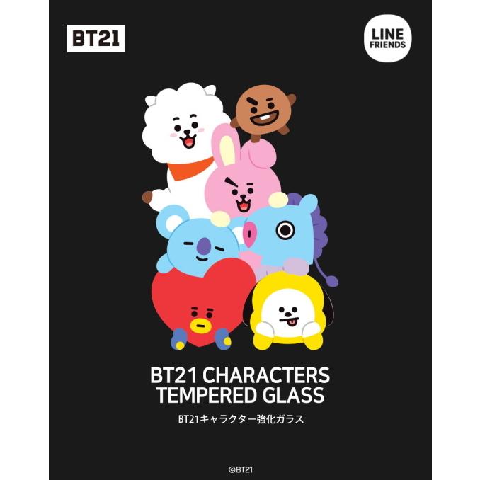 BT21 CHARACTERS TEMPERED GLASS【送料無料】 iPhone 強化ガラス 9H 保護フィルム K-POP 韓国 韓流グッズ 韓国公式 全面保護 ガラスフィルム｜aesoon｜09