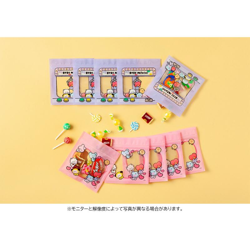 BT21 Zipper Bag【BT21公式グッズ】ジッパーバッグ ジップロック【10枚セット】 ポーチ 134x140mm ポケットサイズ おやつ チョコ キャンディー｜aesoon｜05