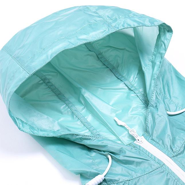 撥水 UPF40+ ロング丈 ポケッタブル ウインドブレーカー 633961 The