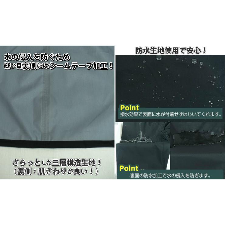 レインコート レディース 自転車 おしゃれ サンバイザー対応 ロング 軽量 ママ 送迎  防水 ひざ濡れない AX-20 透湿防水 三層構造通勤 雨｜aetonyx｜10