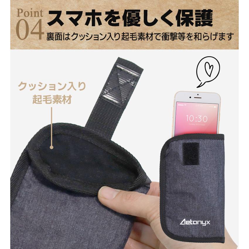 携帯ポーチ 本革 スマホポーチ iPhoneポーチ ベルトポーチ ミニウエストポーチ