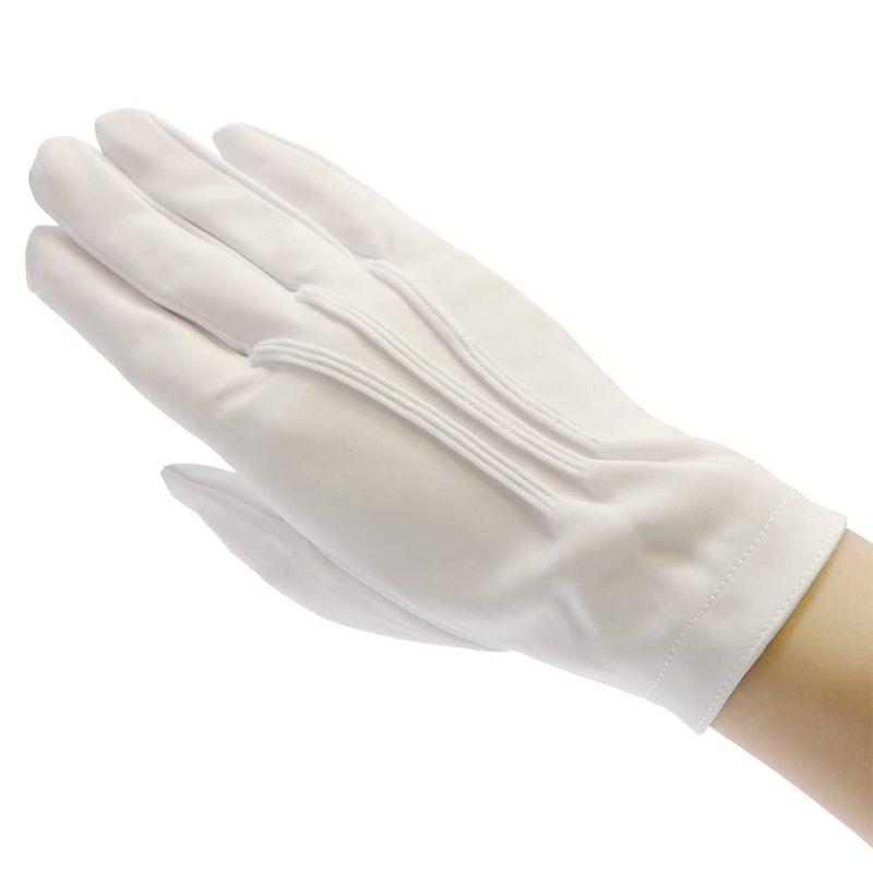 おたふく手袋　縫製手袋　礼装用手袋　ナイロン100%　400双組　ホック付　Lサイズ　#545　ナイロンダブル