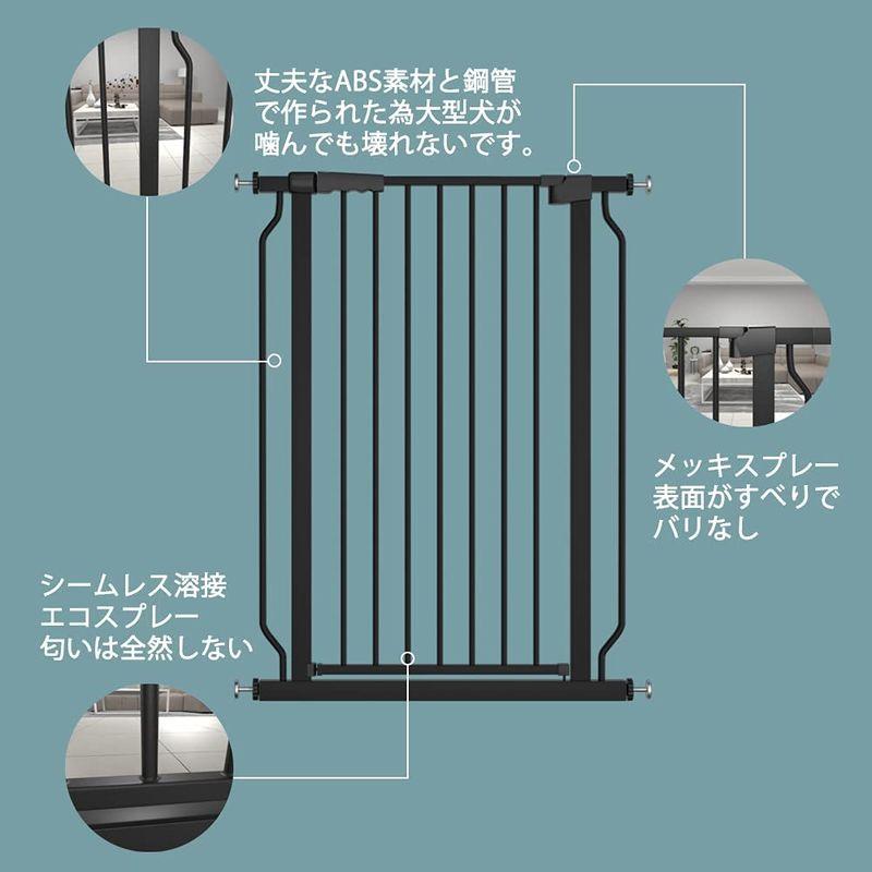AIKSSOO ベビーゲート ハイタイプ 高さ103cm ペットゲート 高さ100cm以上 突っ張り式 猫 犬脱出防止フェンス 穴開け不要 ベビーゲート ハイタイプ 高さ103cm ペットゲート 高さ100cm以上 突っ張り式 犬脱出防止フェンス 穴開け不要