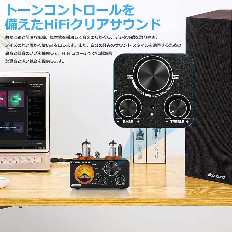 Nobsound ST-01 PRO 6K4 Bluetooth 5.0 真空管アンプ VUメーター USB DAC COAX/OPT パワ ST PRO 6K4 Bluetooth 真空管アンプ VUメーター USB DAC COAX/OPT パワ