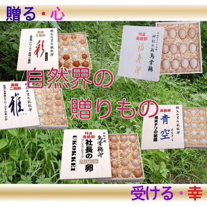 最高級卵「社長の卵」プレミアムエッグ 烏骨鶏卵20個木箱入：￥12,960