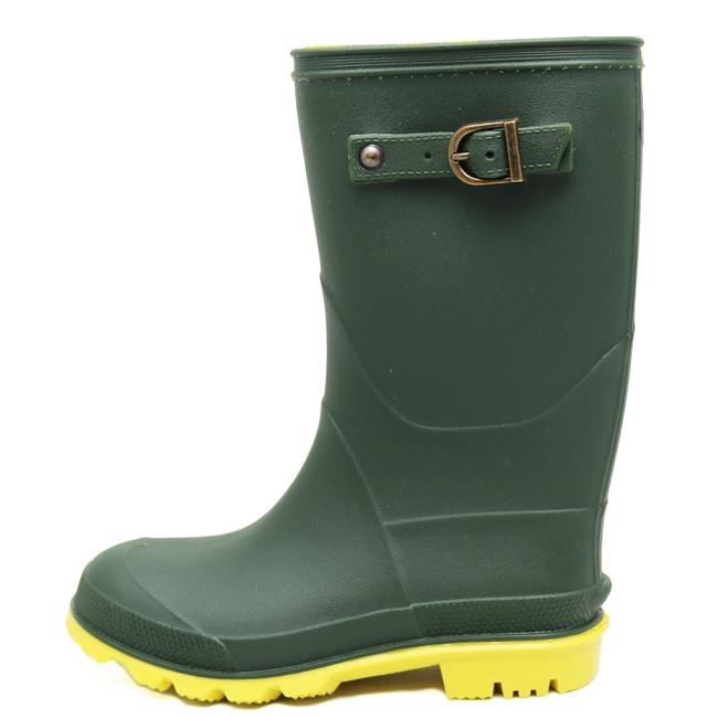 【訳あり商品】返品交換不可 アウトレット 新品 キッズ ジュニア レインブーツ 長靴 シンプル ツートーン 2トーン ブラック ブラウン カーキ 雪 雨 冬 靴 訳あり |  | 11