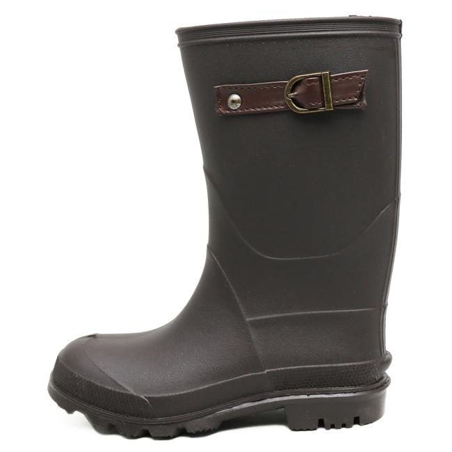 【訳あり商品】返品交換不可 アウトレット 新品 キッズ ジュニア レインブーツ 長靴 シンプル ブラック ブラウン カーキ グリーン 雪 雨 梅雨 冬 こども 靴 |  | 10