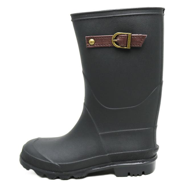 【訳あり商品】返品交換不可 アウトレット 新品 キッズ ジュニア レインブーツ 長靴 シンプル ブラック ブラウン カーキ グリーン 雪 雨 梅雨 冬 こども 靴 |  | 09