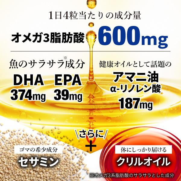 AFC（エーエフシー） セサミン配合 オメガ3 30日分 6個セット DHAとEPA