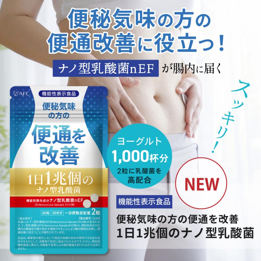 AFC（エーエフシー） 1日1兆個の ナノ型 乳酸菌 30日分 3袋セット