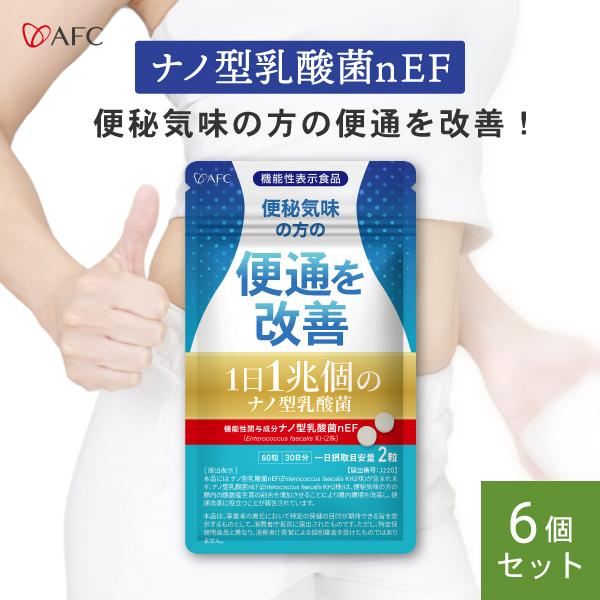 AFC（エーエフシー） 1日1兆個の ナノ型 乳酸菌 30日分 6袋セット