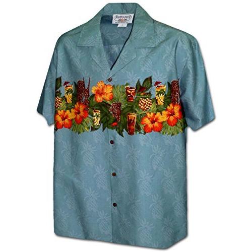 驚きの値段 Tiki Tropicalメンズアロハシャツ Us サイズ 3l カラー ブルー 激安単価で Diocesekabgayi Org