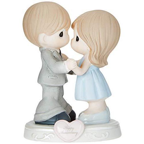Precious Moments 119930 Figurine Anniversary General Couple With Heart Thro