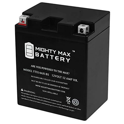 Mighty Max バッテリー YTX14AH 12V 12AH バッテリー Polaris 335 Sportsman '98-'01ブランド製品用 バッテリー