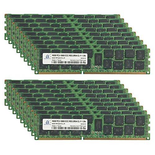 Adamanta 288GB (18x16GB) サーバーメモリアップグレード IBM System x3550 M3 R2 7944 DDR3 1333Mhz PC3-10600 ECC 登録済み 2Rx4 CL9 1.35v リアキャリア