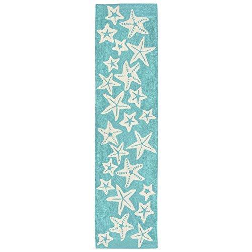 Liora Manne Cap カプリコーラルボーダー インドア アウトドアラグ 47 2 039 8 039 16 X ブルー 独特の素材