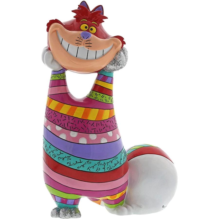 最安値に挑戦 ブリット ディズニー Enesco 送料無料 ダブルクォーテ 不思議の国のアリス ダブルクォーテ マルチカラー 14 25インチ 樹脂フィギュア チェシャキャットストーン 美術 工芸品 Smssvg Org