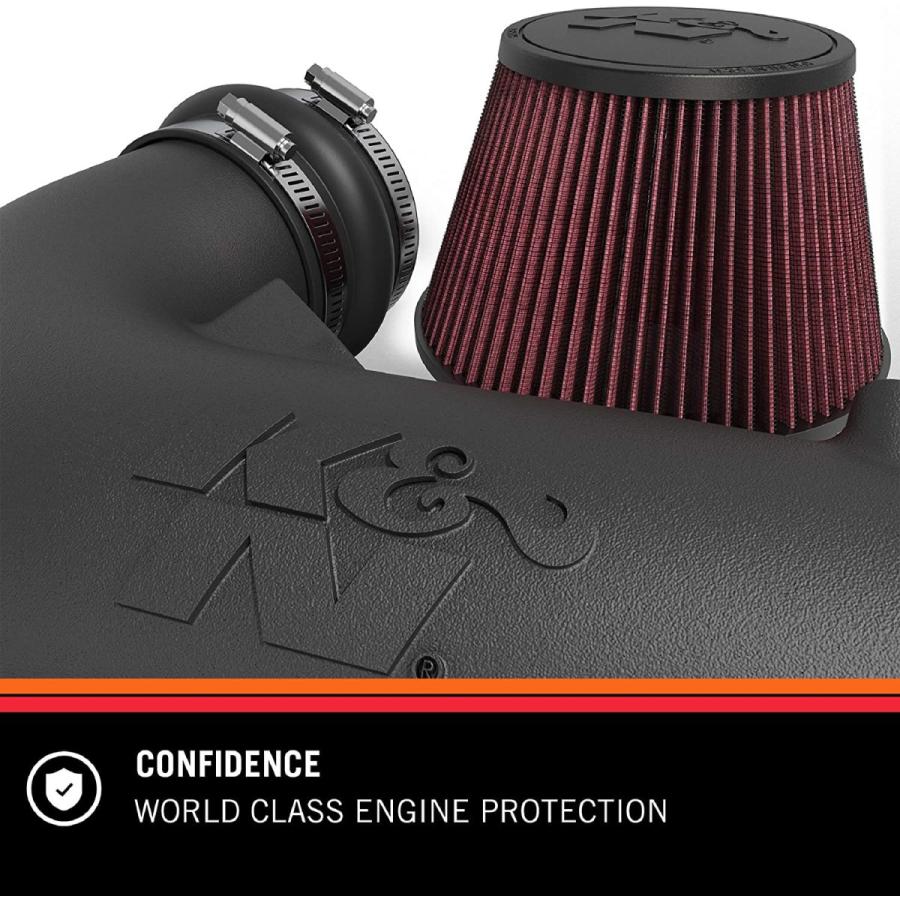 K&N 冷気吸気キット:高性能、馬力を増加:2019 Dodge Ram 1500、5.7L V8、63-1578に対応｜afljd62199｜07