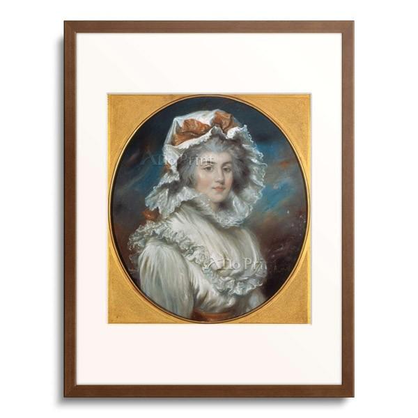 Russell 「Portrait of a Girl in a Bonnet. Between 1780 and 1800 Portrait of a Girl in a Bonnet. Between 1780 and 1800」 【枝】