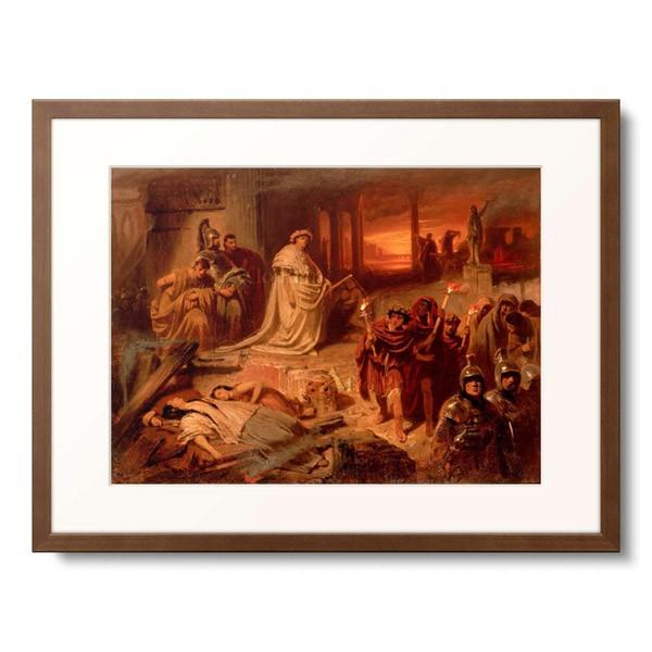 Carl(Karl) Theodor von Piloty 「Nero on the ruins of the burning Rome. Nero on the ruins of the burning Rome.」 【アトキンソン】