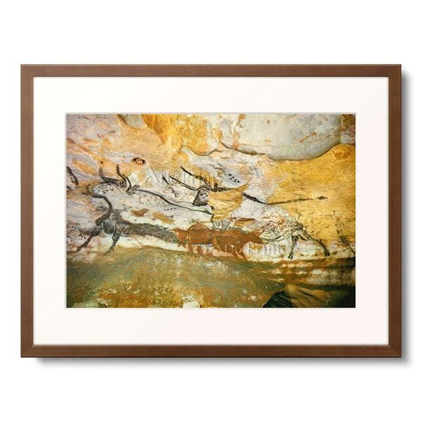 洞窟壁画 「Lascaux caves, right wall of the Hall of Bulls. Ca. 17.000 B.C.」