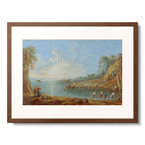 Roman 「Ideale Landschaft mit Fischern. (1. Halfte 18. Jahrhundert).」｜afloprint