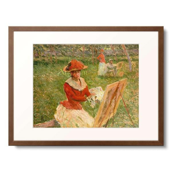 クロード・モネ Claude Monet 「Blanche Hoschede painting. 1892」