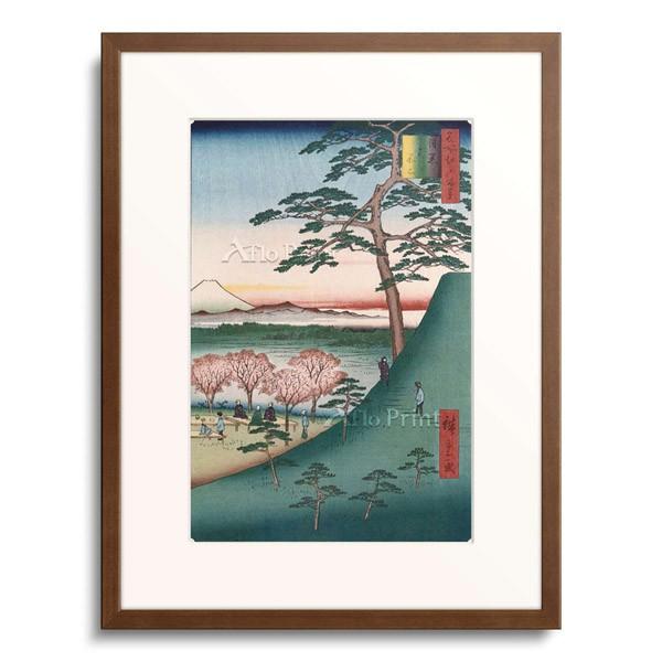 歌川広重 Utagawa Hiroshige 「Original Fuji, Meguro. From The Series: One Hundred Views Of Famous Places In Edo.」