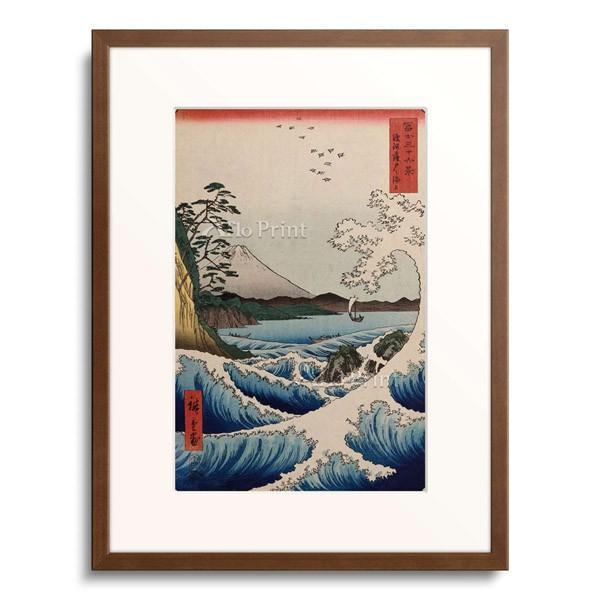 歌川広重 Utagawa Hiroshige 「The Sea at Satta In Suruga Province. From The Series: The Thirty-Six Views Of Mount Fuji.」