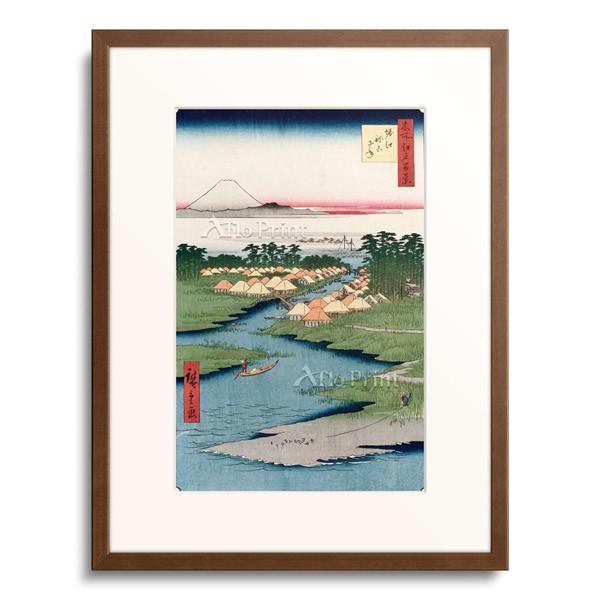 歌川広重 Utagawa Hiroshige 「Nekozane At Horikiri. From The Series: One Hundred Views Of Famous Places In Edo.」