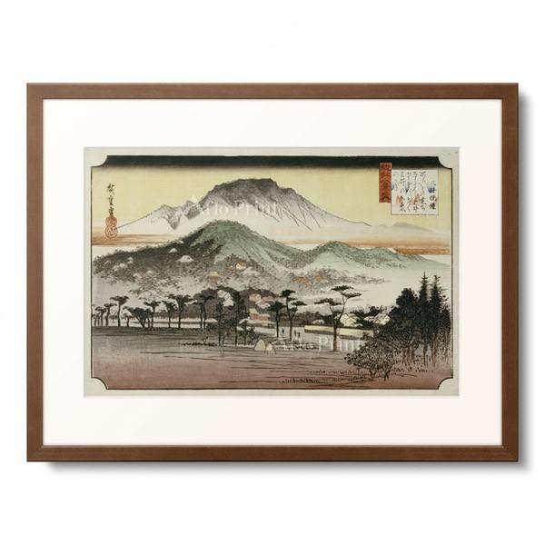 歌川 広重 Utagawa Hiroshige 「近江八景之内 三井晩鐘」