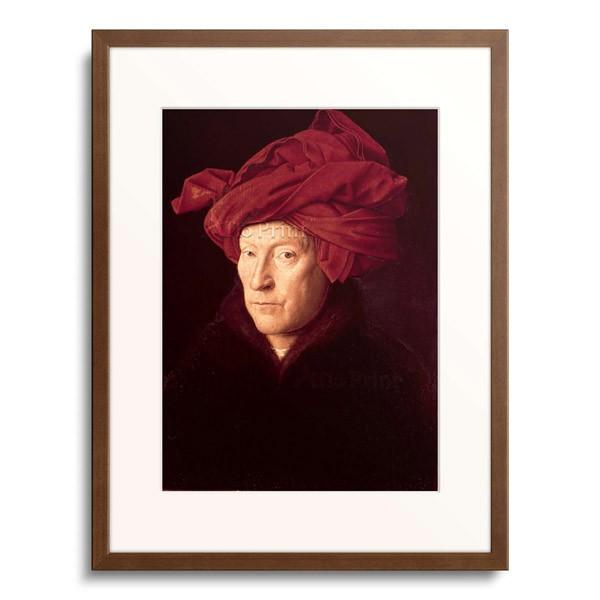 ヤン・ファン・エイク Jan van Eyck 「赤いターバンを巻いた男の肖像」｜afloprint