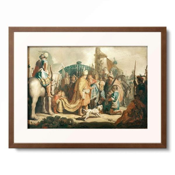 レンブラント・ファン・レイン Rembrandt Harmenszoon van Rijn 「David kneels with the ...