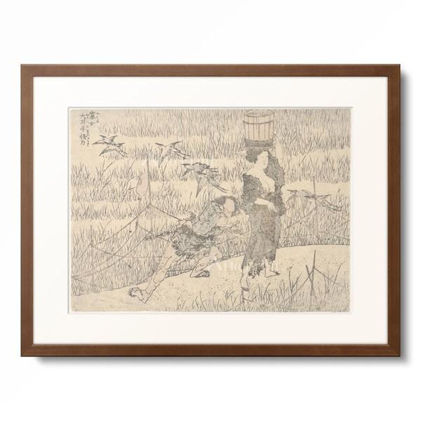 葛飾北斎 Katsushika Hokusai 「寡女 大井子怪力」