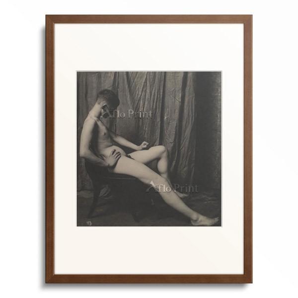 トマス・エイキンズ Thomas Eakins 「Bill Duckett Nude, at the Art Students' League of Philadelphia, ca. 1884-1894.」｜afloprint