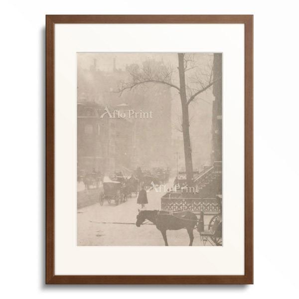 アルフレッド・スティーグリッツ Alfred Stieglitz 「The Street - Design for a Poster, ca. 1900-1901.」｜afloprint