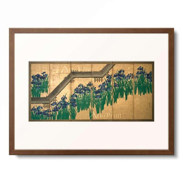 尾形光琳 Ogata Korin 「八ツ橋図屏風（八橋図屏風）」