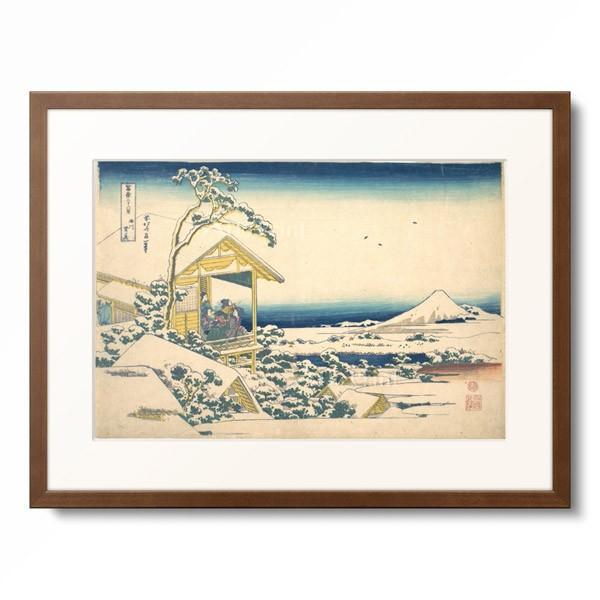 葛飾北斎 Katsushika Hokusai 「冨嶽三十六景 礫川雪ノ且」