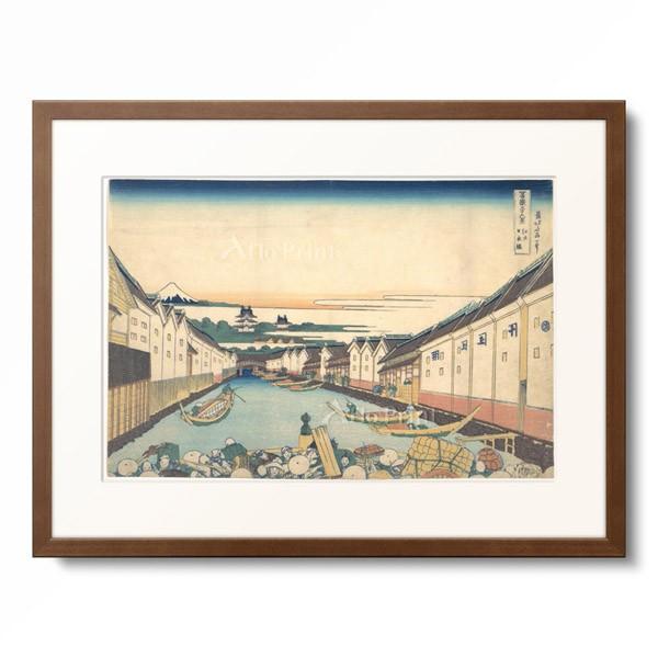 葛飾北斎 Katsushika Hokusai 「冨嶽三十六景 江戸日本橋」